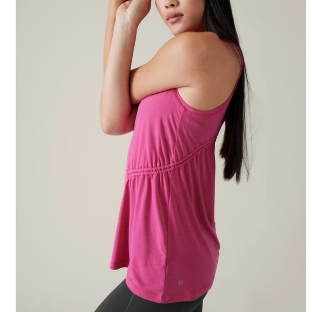 Athleta Air Out Cinch Pink Tank Medium - Picture 10 of 10
